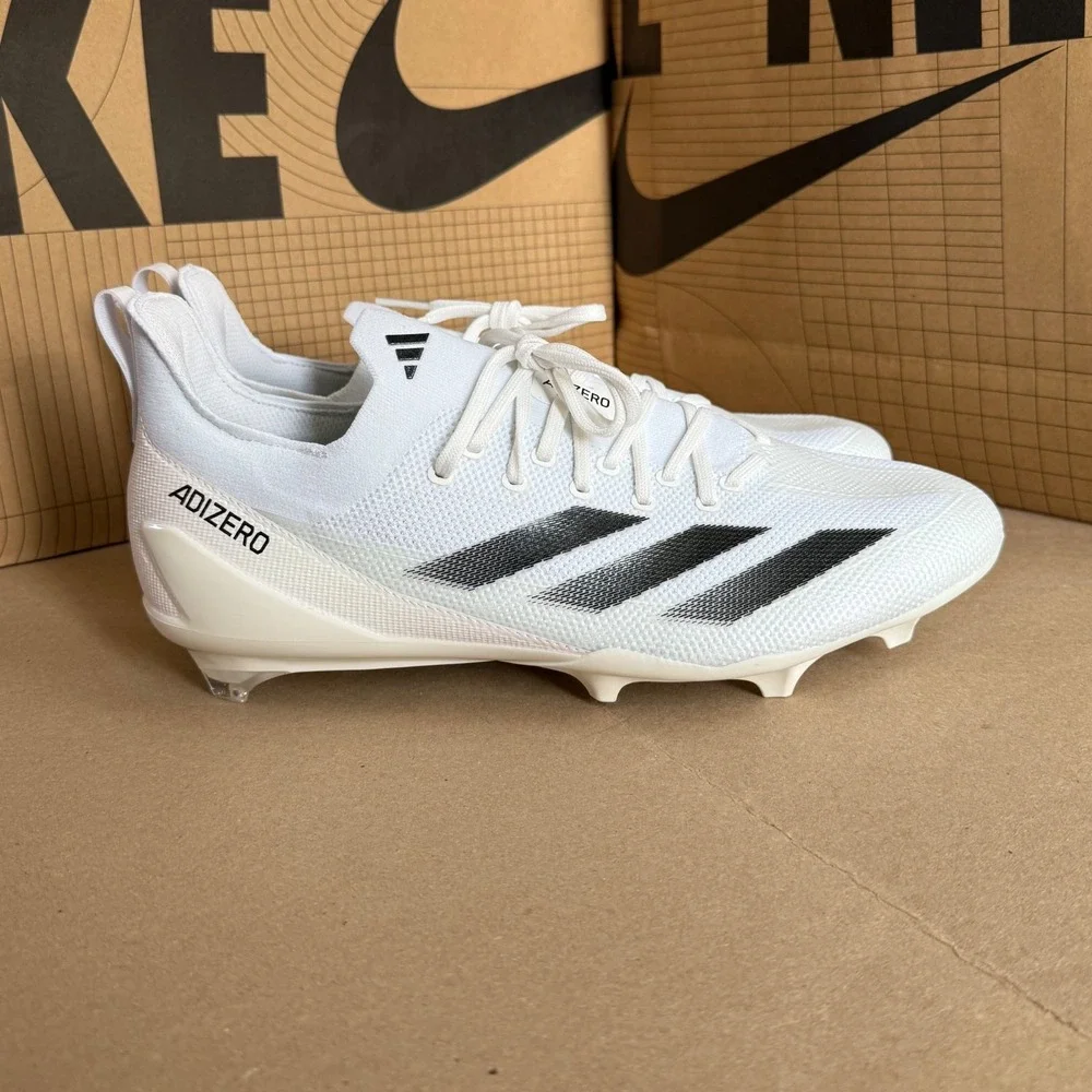 Adidas Adizero Electric +‎ Football Cleats White Black IH7451 Size 13